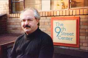 Dean Hannotte, standing in front of
the Ninth Street Center (click to enlarge).