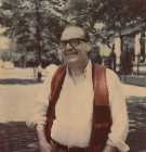 Standing in front of St. Mark's Church
in the Bowery, on the corner of
Second Avenue and 10th Street.
(click to enlarge)